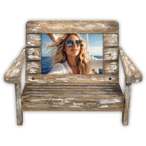 Cadre photo en bois ZEP Cefalù look chaise longue...