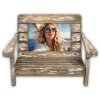 Cadre photo en bois ZEP Cefalù look chaise longue 10x15 cm 23x15x16 cm