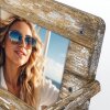 Cadre photo en bois ZEP Cefalù look chaise longue 10x15 cm 23x15x16 cm
