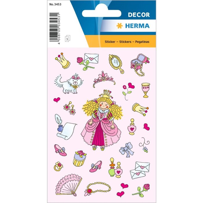 Étiquettes décoratives HERMA DECOR Princesses I 3 feuilles