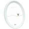 Deknudt S100F1 Cadre Photo Ovale Blanc 18x24 cm