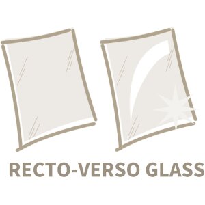 Deknudt S350A1 Recto Verso Cadre photo verre 40x50 cm