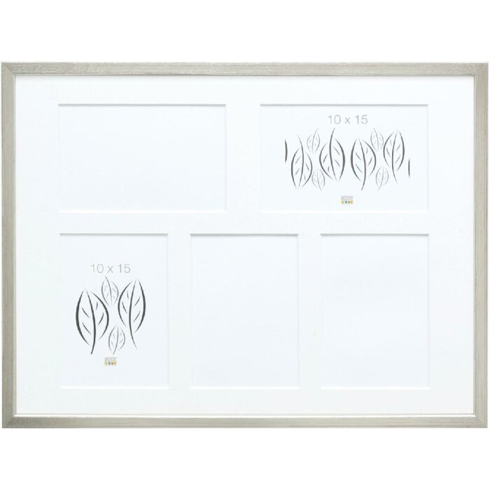 Deknudt S41JD1 Cadre de galerie argent pour 5 photos 10x15 cm 30x40 cm