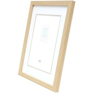 Deknudt S43AH1 Cadre photo couleur bois naturel 24x30 cm avec passe-partout 18x24 cm