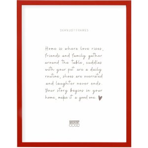 Deknudt S43AK4 Cadre simple en bois rouge 13x18 cm
