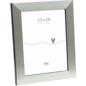 Cadre photo Deknudt S47BE2 Argent/Noir 13x18 cm