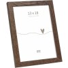 Cadre photo Deknudt S47CJ3 chêne foncé massif 13x18 cm