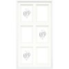 Deknudt S65KK1 Cadre de galerie blanc double passe-partout 6x 10x15 cm