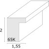 Deknudt S65KK1 Cadre de galerie blanc double passe-partout 6x 10x15 cm