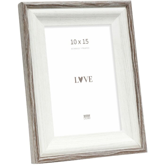 Deknudt S68VG2 cadre photo blanc marron-gris 10x15 cm