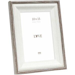 Deknudt S68VG2 cadre photo blanc marron-gris 10x15 cm