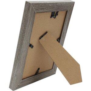 Deknudt S68VG2 cadre photo blanc avec bord brun-gris 13x18 cm