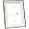 Deknudt S68VG2 cadre photo blanc avec bord brun-gris 13x18 cm