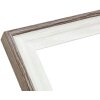 Deknudt S68VG2 cadre photo blanc avec bord brun-gris 13x18 cm