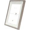 Deknudt S68VG2 cadre photo blanc avec bord brun-gris 13x18 cm