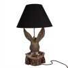 Clayre & Eef 5LMC0033 Lampe de table lapin avec couronne noir/marron 37x61 cm