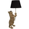 Clayre & Eef 5LMC0037 Lampe de table chat aspect bronze E27/max 1x60W 31x24x62 cm