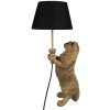 Clayre & Eef 5LMC0037 Lampe de table chat aspect bronze E27/max 1x60W 31x24x62 cm