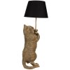 Clayre & Eef 5LMC0037 Lampe de table chat aspect bronze E27/max 1x60W 31x24x62 cm