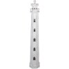 Clayre & Eef 5LMP278W Lampadaire design phare blanc 23x23x140 cm E27/max 60W