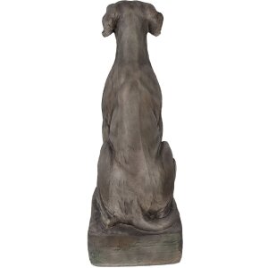 Clayre & Eef 5MG0044 Statue de chien aspect bronze 44x26x73 cm