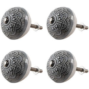 Clayre & Eef 65303 Bouton de porte Vintage Argent...