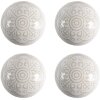 Clayre & Eef 65304 Bouton de porte Céramique Blanc Or Motif Ø4x3 cm