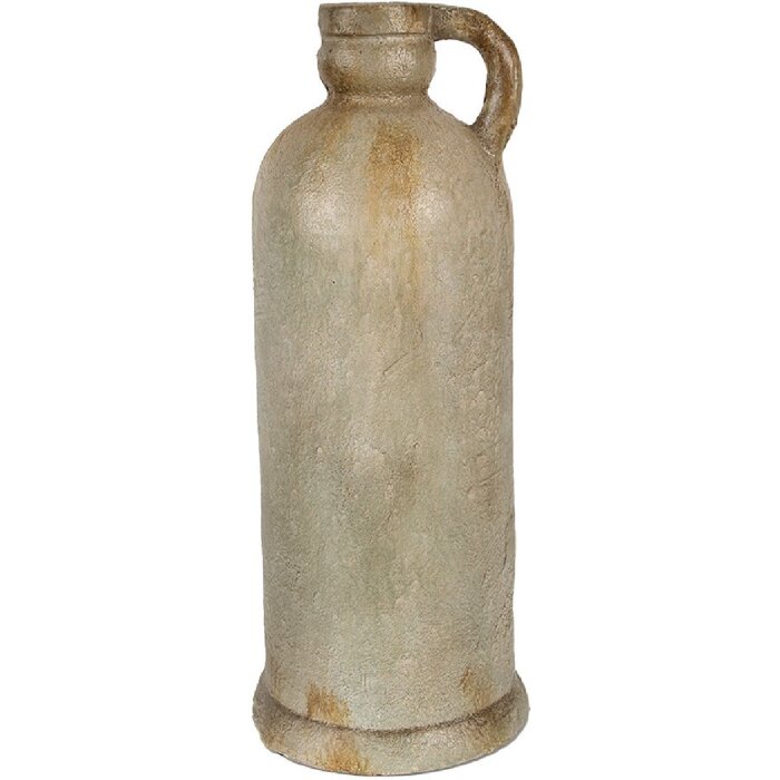 Clayre & Eef 65307 Décoration Pot Ø 17x42 cm Vintage Blanc