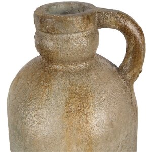 Clayre & Eef 65307 Décoration Pot Ø 17x42 cm Vintage Blanc