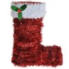 Clayre & Eef 65477 Décoration de Noël Botte Rouge Blanc 17x8x22 cm