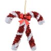 Clayre & Eef 65482 Décoration Pendentif canne à sucre rouge blanc 16x2x17 cm