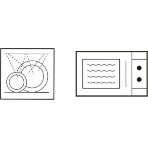 Clayre & Eef 6CEMU0144 Gobelet blanc avec cœurs noirs 12x8x7 cm 275 ml