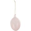 Clayre & Eef 6GL4447 Décoration Oeuf rose verre Ø 6x10 cm style campagnard