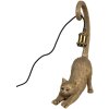 Clayre & Eef 6LMP788 Lampe de table chat or 31x17x49 cm E27/max 1x60W