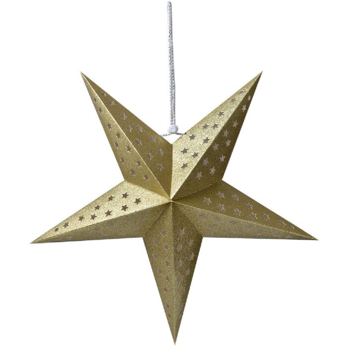 Clayre & Eef 6PA0512M Décoration étoile or 45x15x45 cm