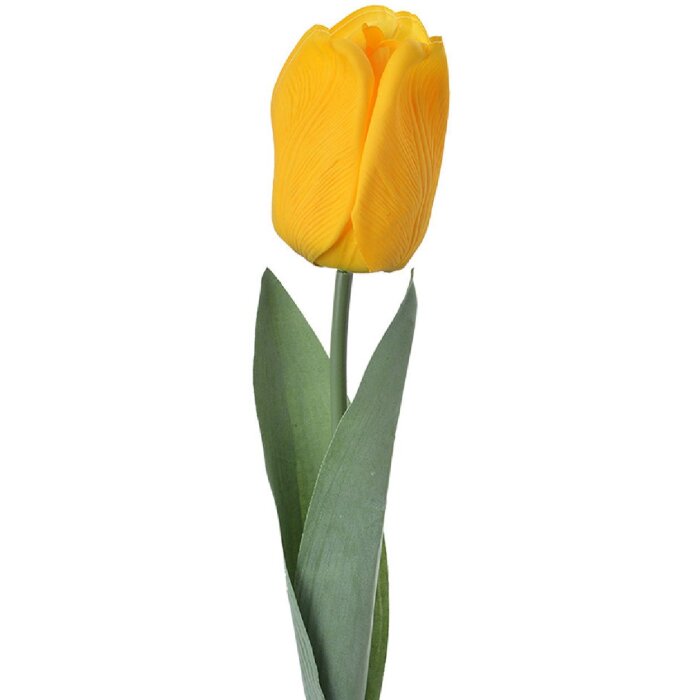 Clayre & Eef 6PL0235 Fleur artificielle Tulipe jaune 6x6x50 cm