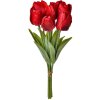 Clayre & Eef 6PL0276 Fleur artificielle Tulipes 10x10x32 cm rouge