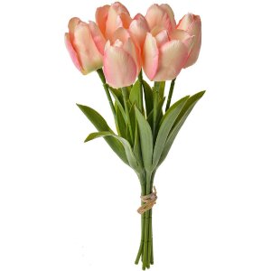 Clayre & Eef 6PL0277 Fleur artificielle Tulipes roses 10x10x32 cm