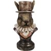 Clayre & Eef 6PR4140 Décoration Lapin 19x16x35 cm bronze antique