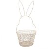 Clayre & Eef 6Y5581M Panier Lapin Blanc Ø 15x34 cm