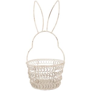 Clayre & Eef 6Y5581S Corbeille Lapin métal...