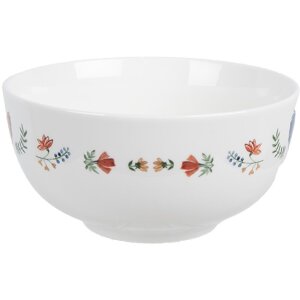 Clayre & Eef CARYBO Bol en céramique blanc...