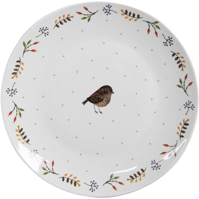 Clayre & Eef SPYDP Petite assiette Ø 20x2 cm