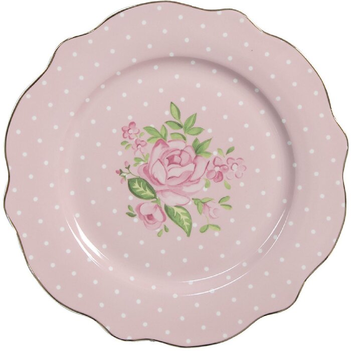 Clayre & Eef SWRDP-1 Petite assiette Ø 20x2 cm