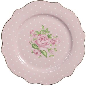 Clayre & Eef SWRDP-1 Petite assiette Ø 20x2 cm
