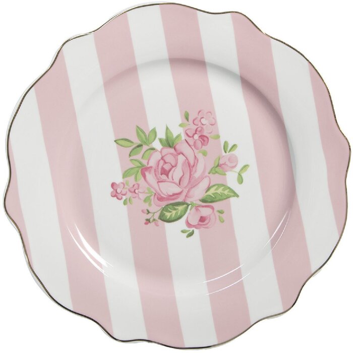 Clayre & Eef SWRDP-2 Petite assiette Ø 20x2 cm