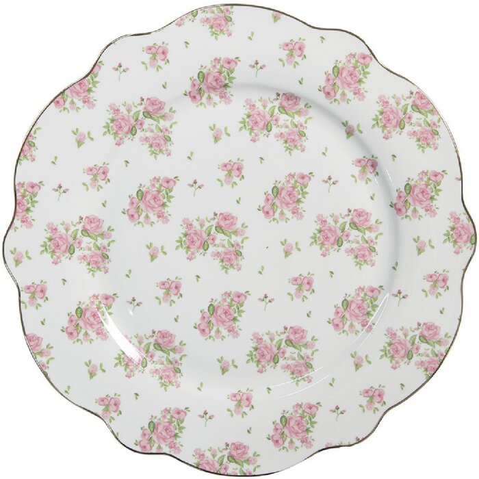 Clayre & Eef SWRFP Grande assiette Ø 27x2 cm