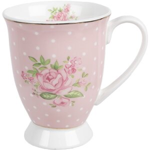 Clayre & Eef SWRMU-2 Tasse Porcelaine Rose Violet...