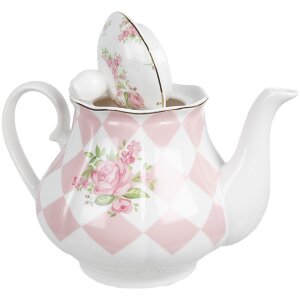 Clayre & Eef SWRTE Théière 1000 ml 20x14x17 cm