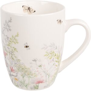 Clayre & Eef Tasse WFFMU Blanc Porcelaine Botanique...